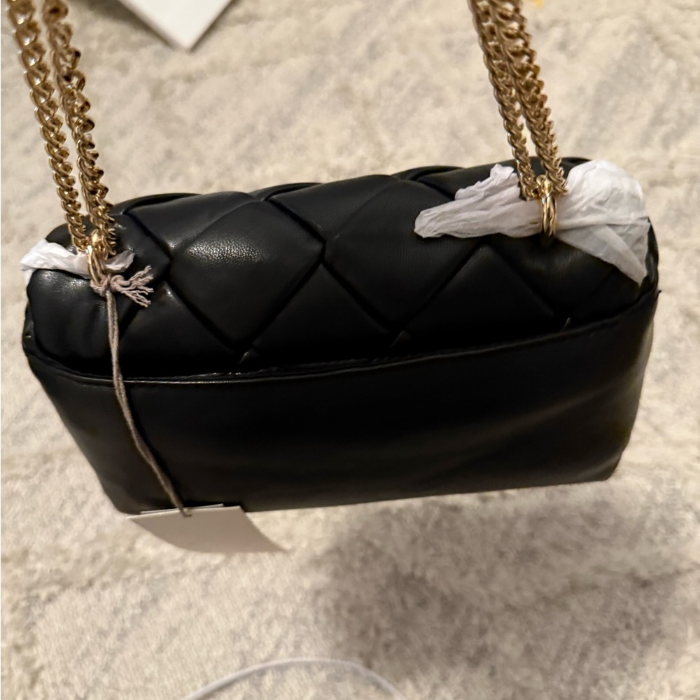 A New Day Black Quilted Crossbody Bag